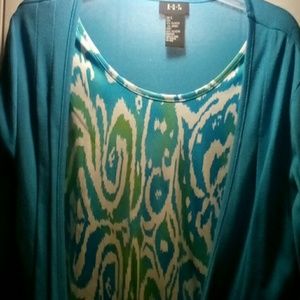 Blouse with a tie front